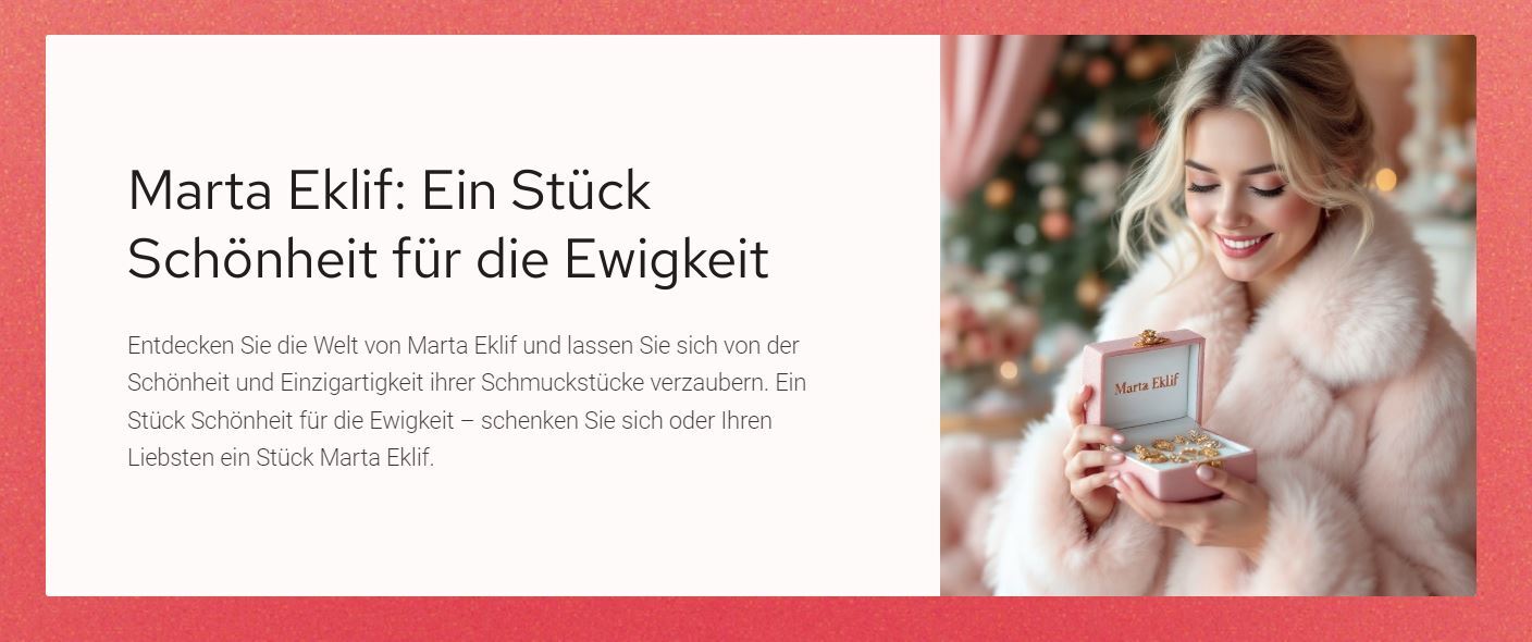 Ein Stück Schönheit für die Ewigkeit; Fotos und Präsentation von Andreas Ewert für Schmuckdesign Marta Eklif Baden-Baden